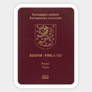 Finland Passport Sticker